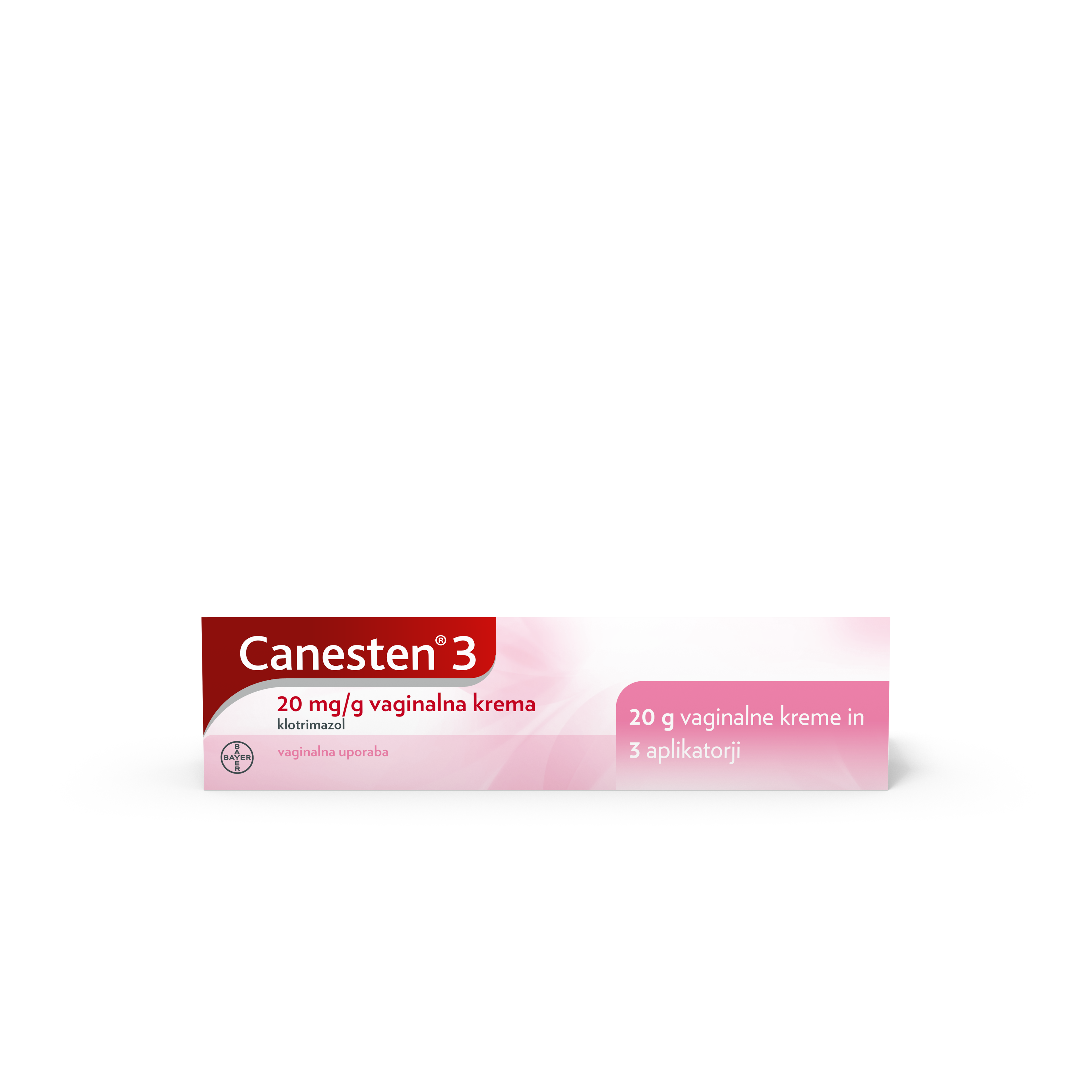 Canesten® 3 20 mg/g krem vaginal për mjekim të brendshëm të kandidozës dhe aplikatorët